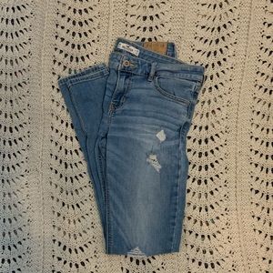 Hollister light-wash destroyed jeans